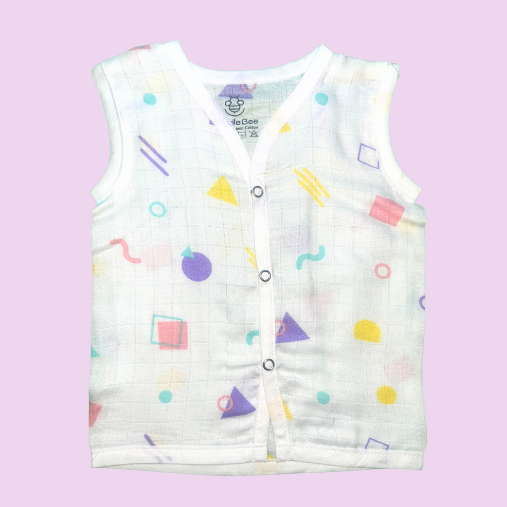 Organic Muslin Button Jablas for Babies – Easy Everyday Wear