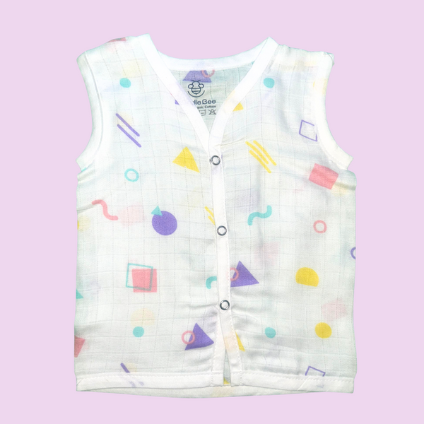 Organic Muslin Button Jablas for Babies – Easy Everyday Wear