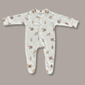 Stretchable Cotton Footed Jumpsuits for Babies - Cozy Night Sleepsuits