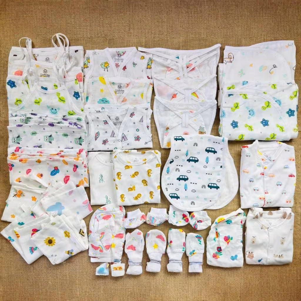 The Deluxe Hospital Stay Kit: 28-Piece Organic Muslin Collection