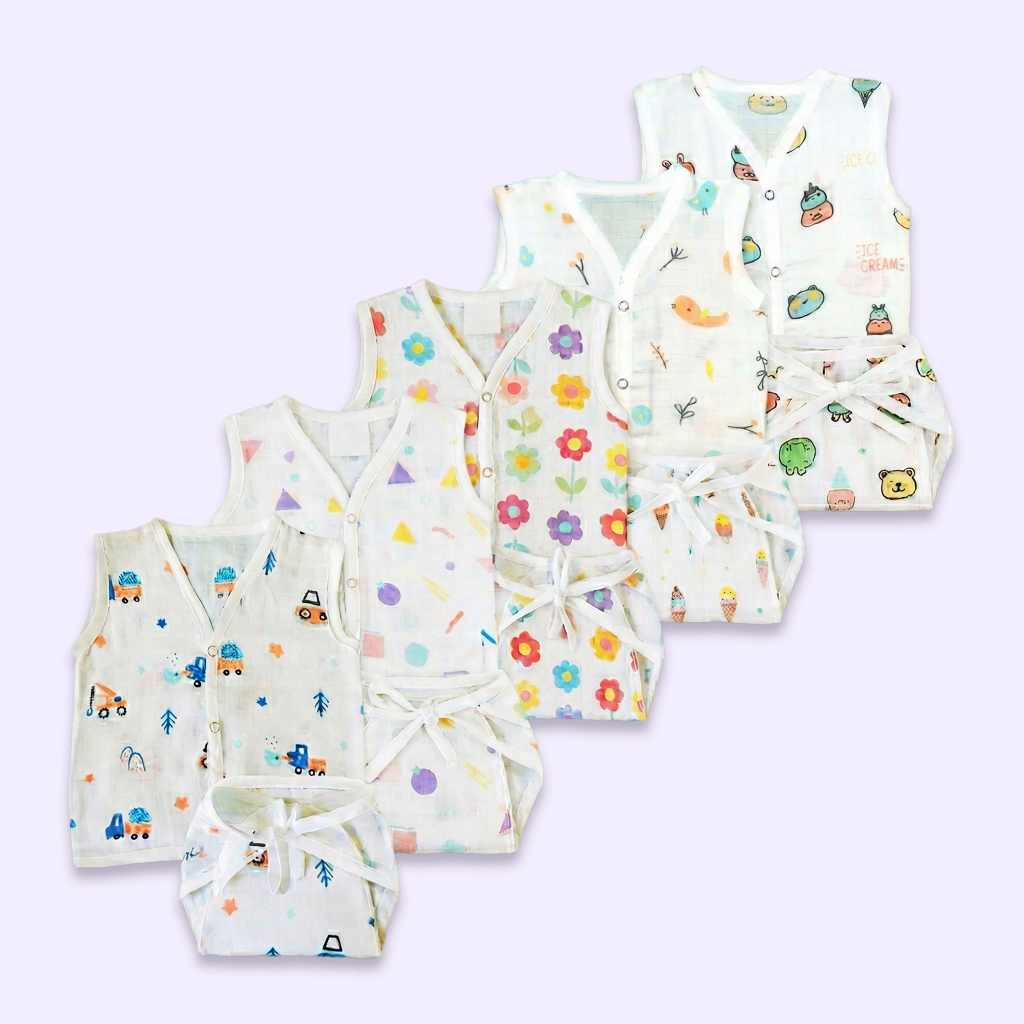 Organic Muslin Jabla and Nappy Sets for Babies – Complete Everyday Comfort