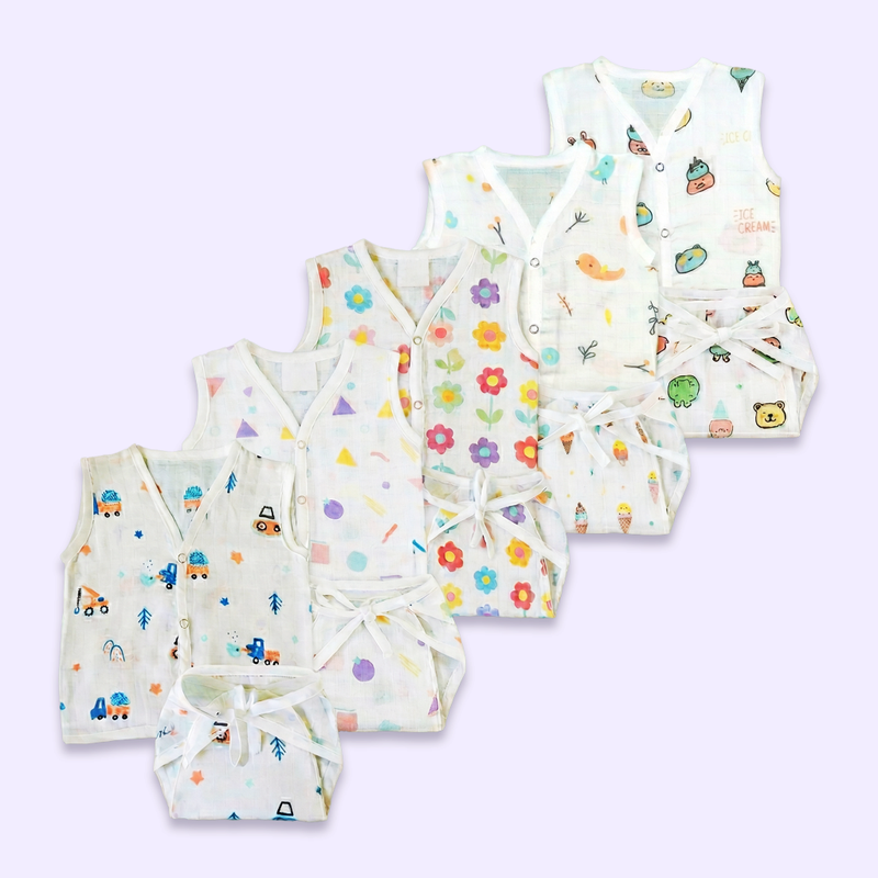 Organic Muslin Jabla and Nappy Sets for Babies – Complete Everyday Comfort